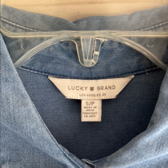 Lucky Brand Blue Denim Button Down Shirt - Picture 3 of 6